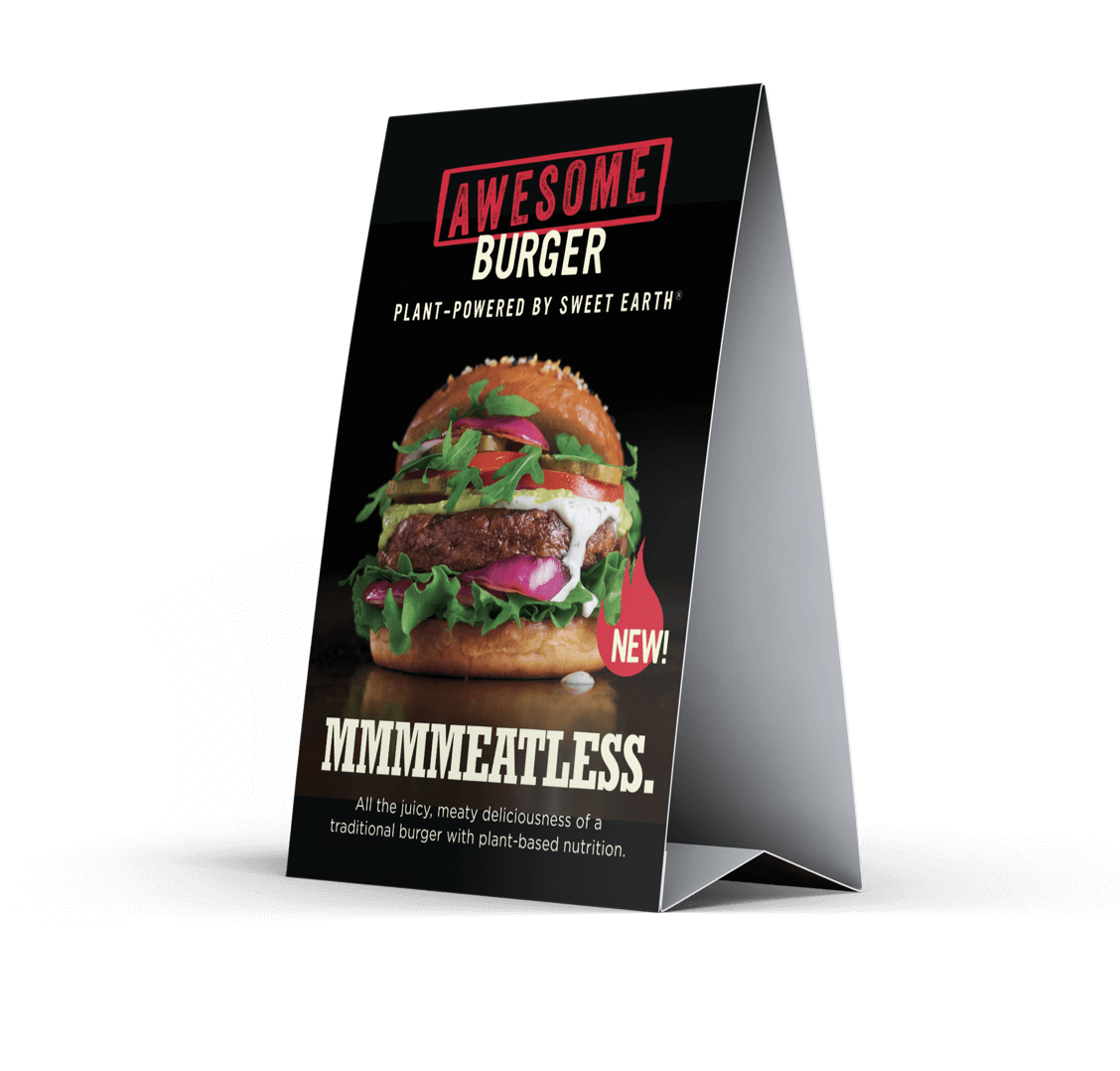 Sweet Earth Awesome Burger campaign element 10 by Adam Sykut