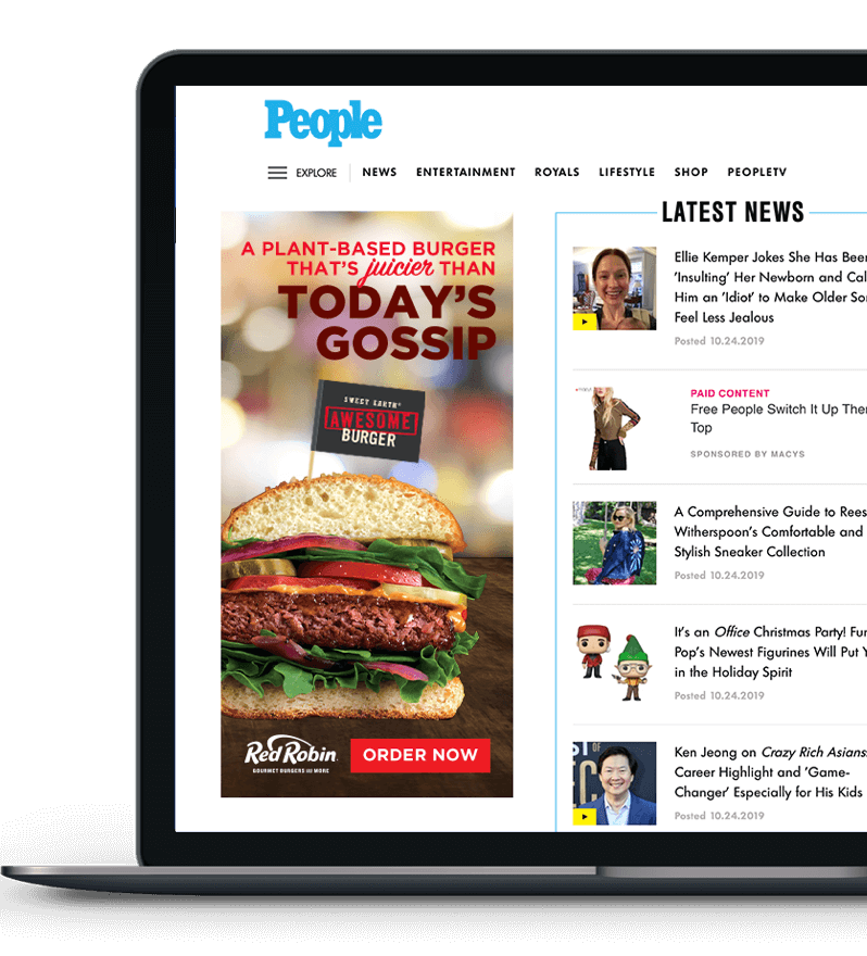 Sweet Earth Awesome Burger campaign element 2 by Adam Sykut