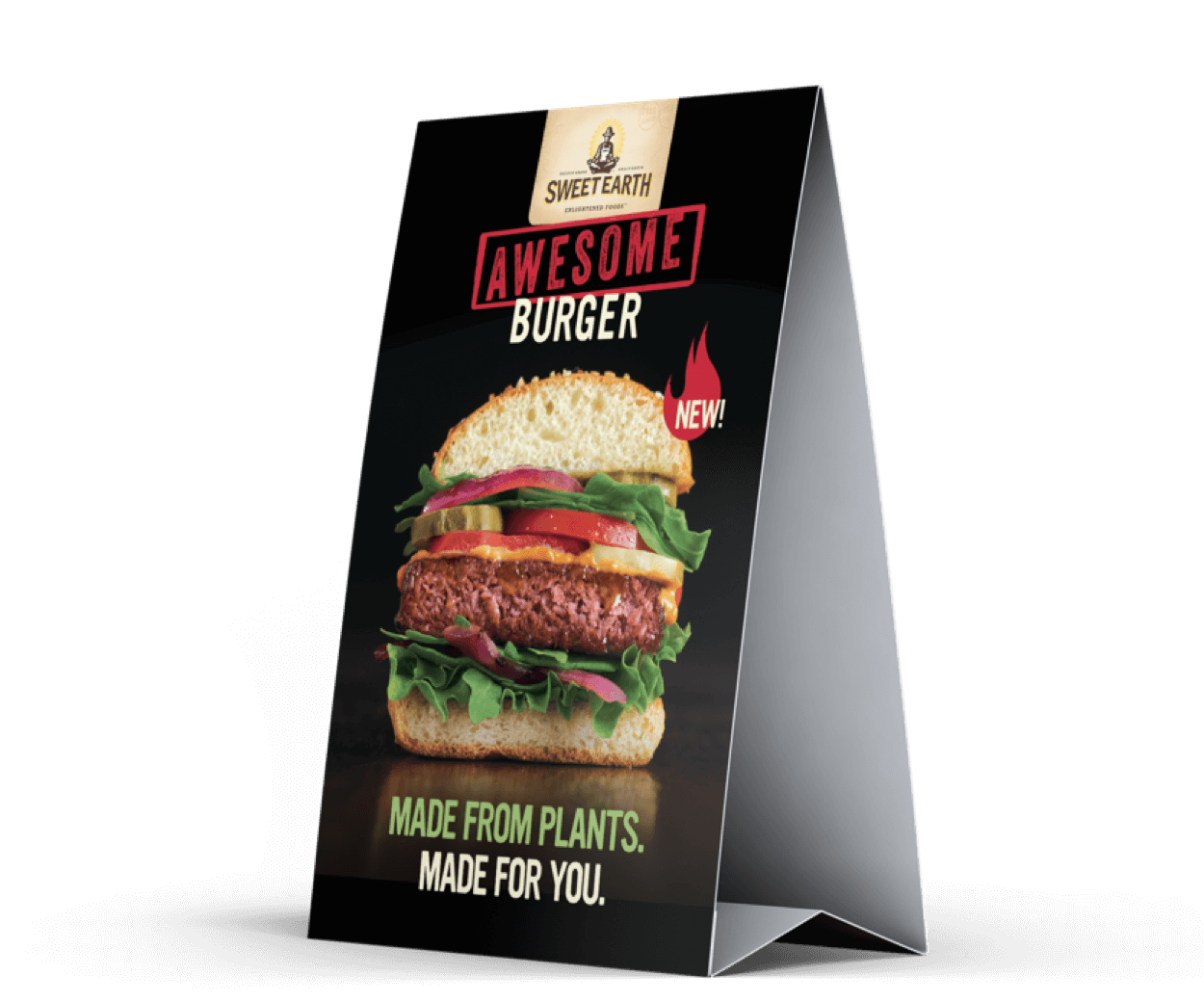 Sweet Earth Awesome Burger campaign element 9 by Adam Sykut