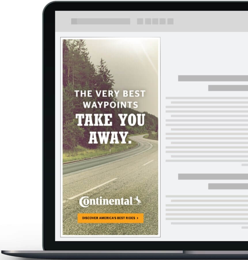 Continental Motorcycle Go Ahead digital ad 3 by Adam Sykut
