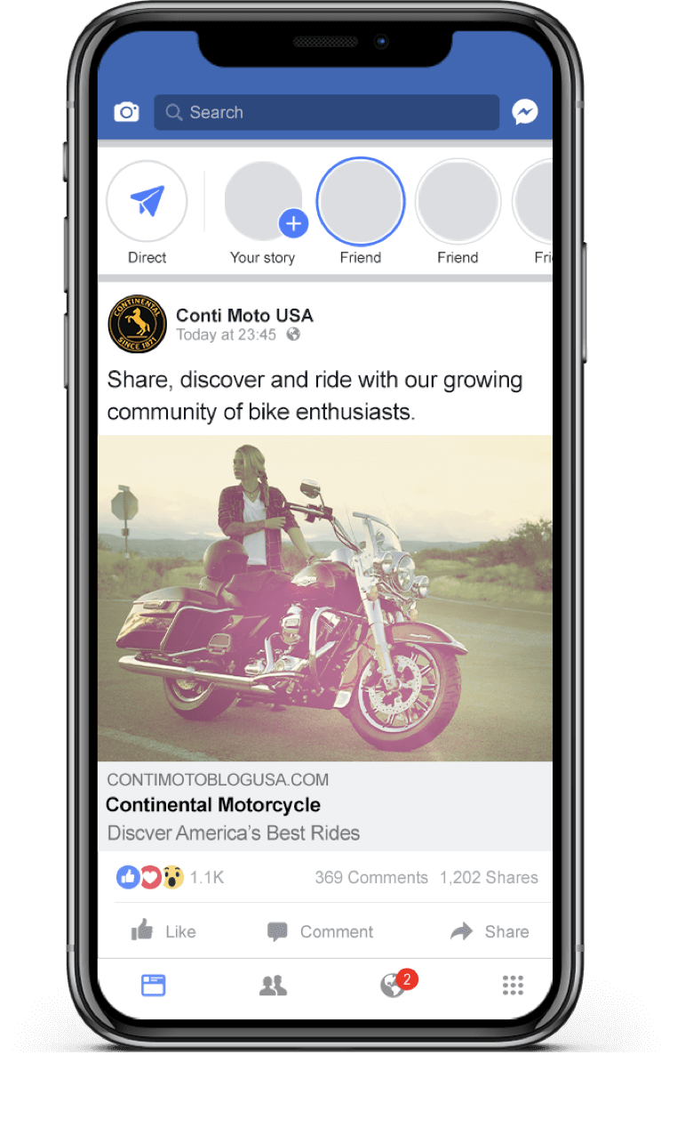 Continental Motorcycle Go Ahead digital ad 6 by Adam Sykut