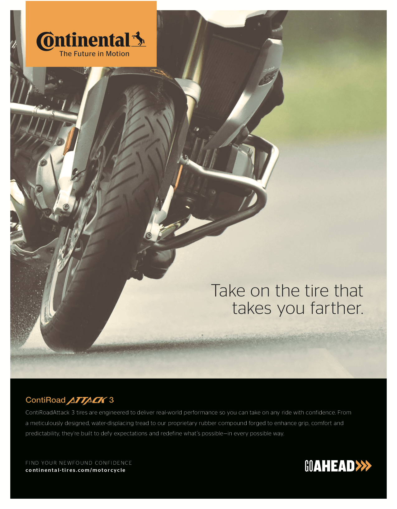 Continental Motorcycle Go Ahead print ad 3 by Adam Sykut