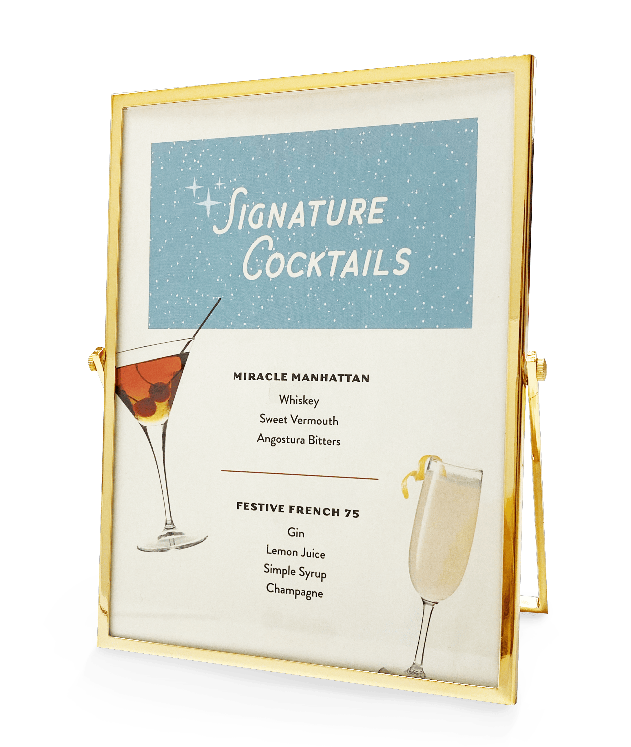 Geometry Miracle on West 3rd Street cocktail menu by Adam Sykut