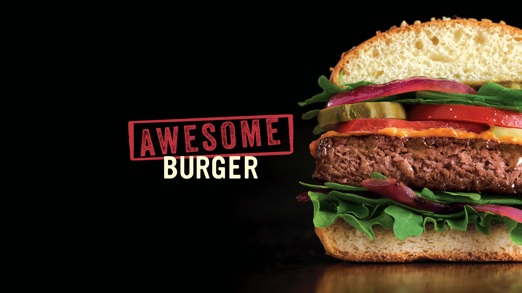 Awesome Burger Launch campaign by Adam Sykut